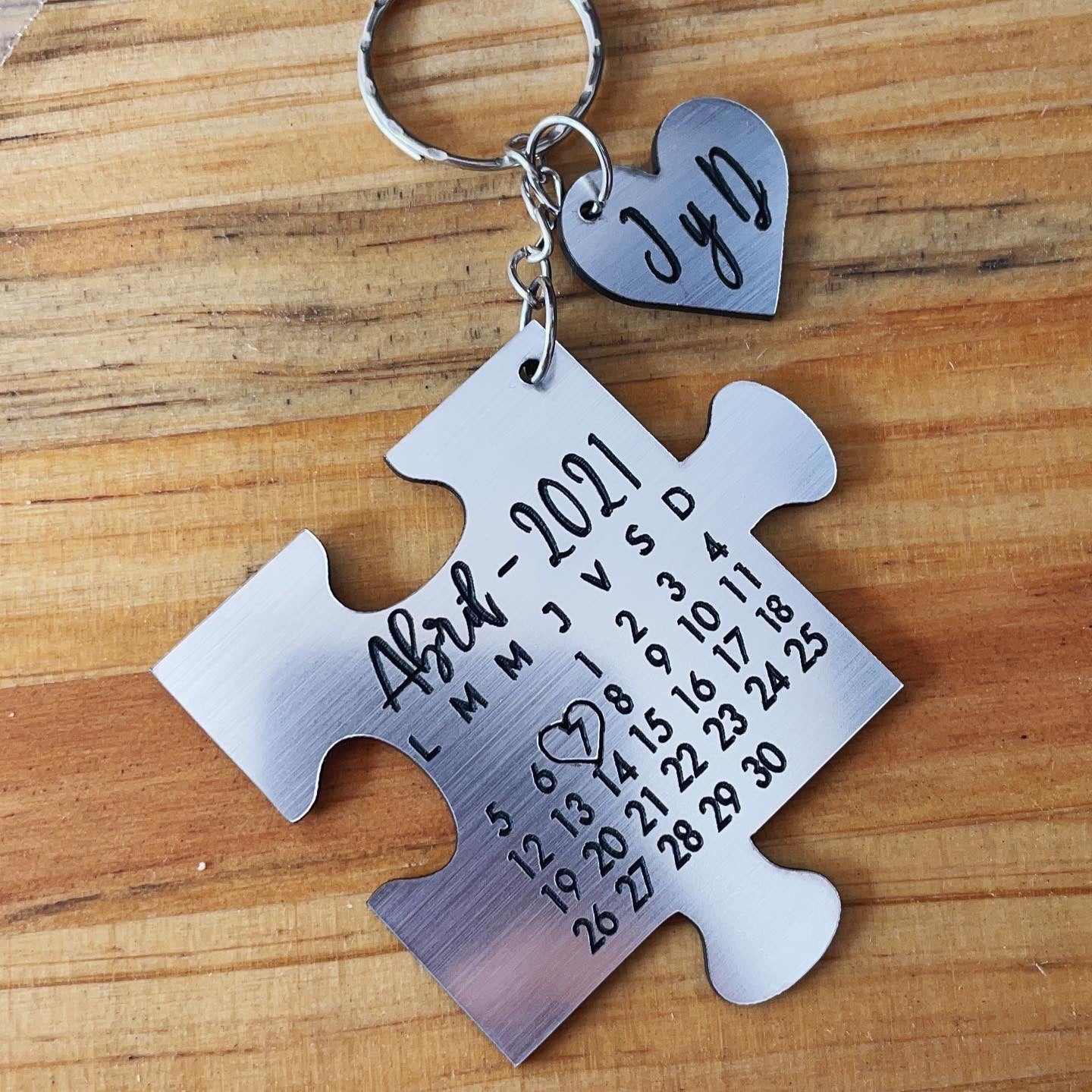 Llaveros Love Calendar - metalex