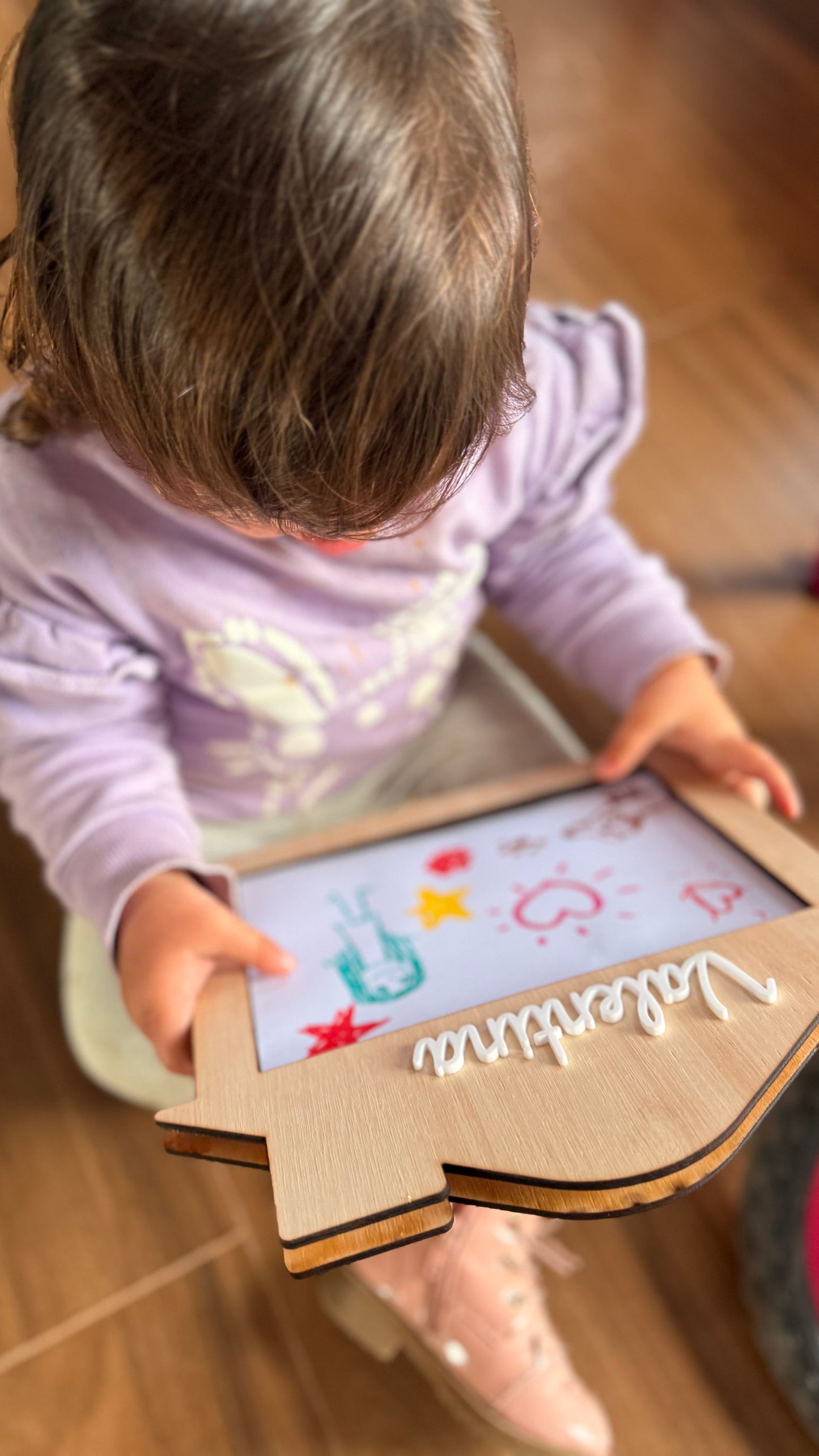 Cuadro porta dibujos infantil personalizado