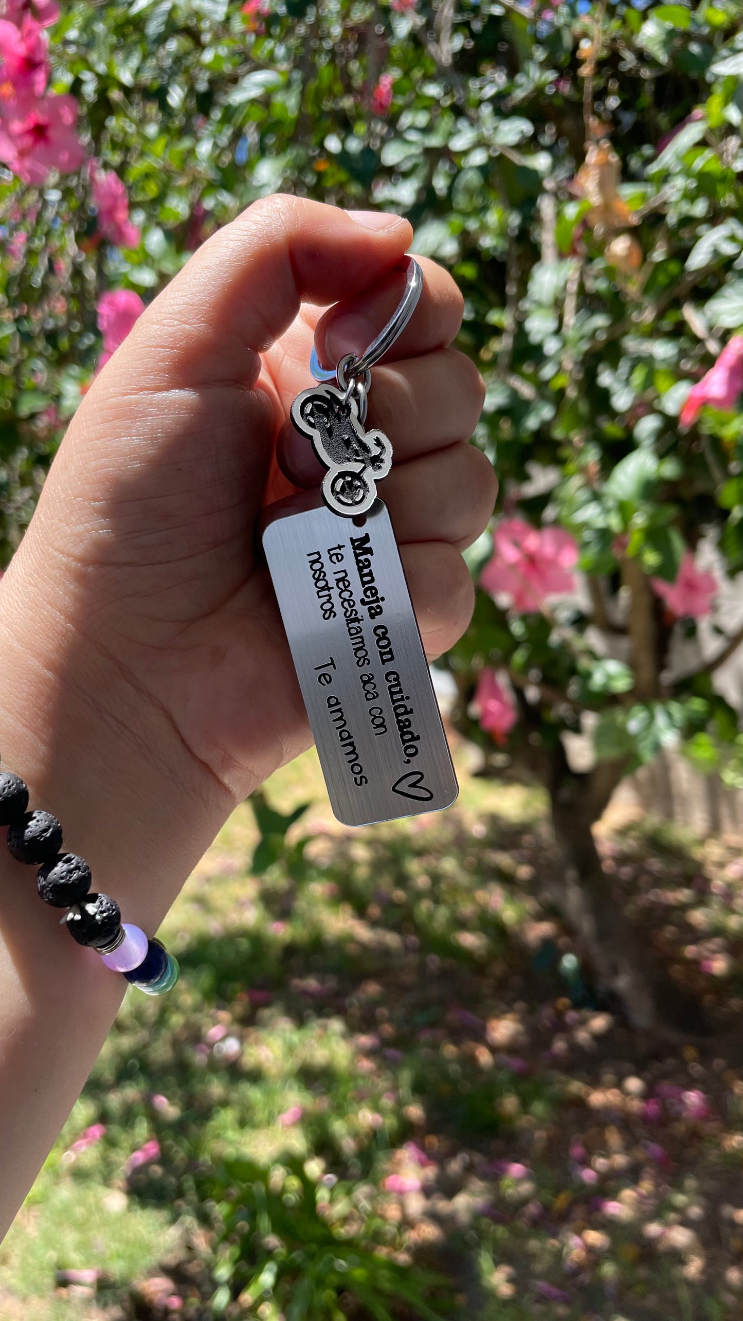 Llaveros "Maneja con cuidado" - metalex