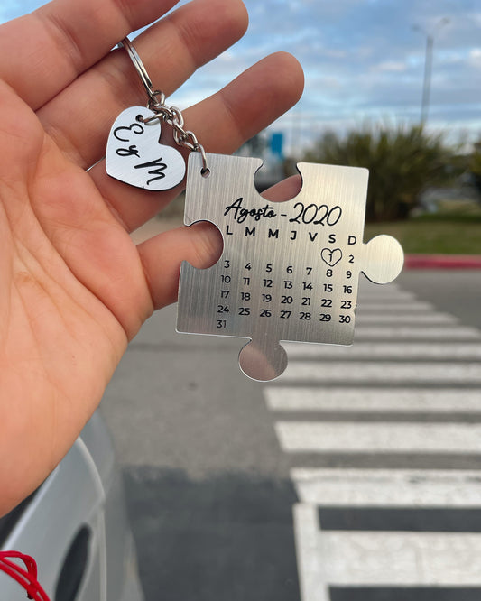 Llaveros Love Calendar - metalex