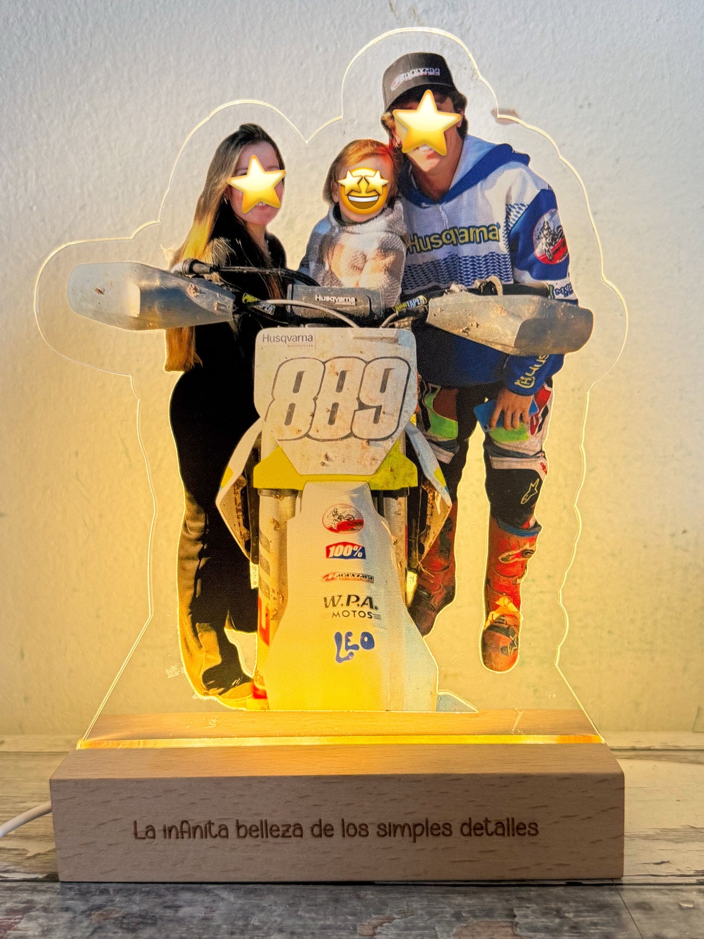 Veladora personalizada con foto