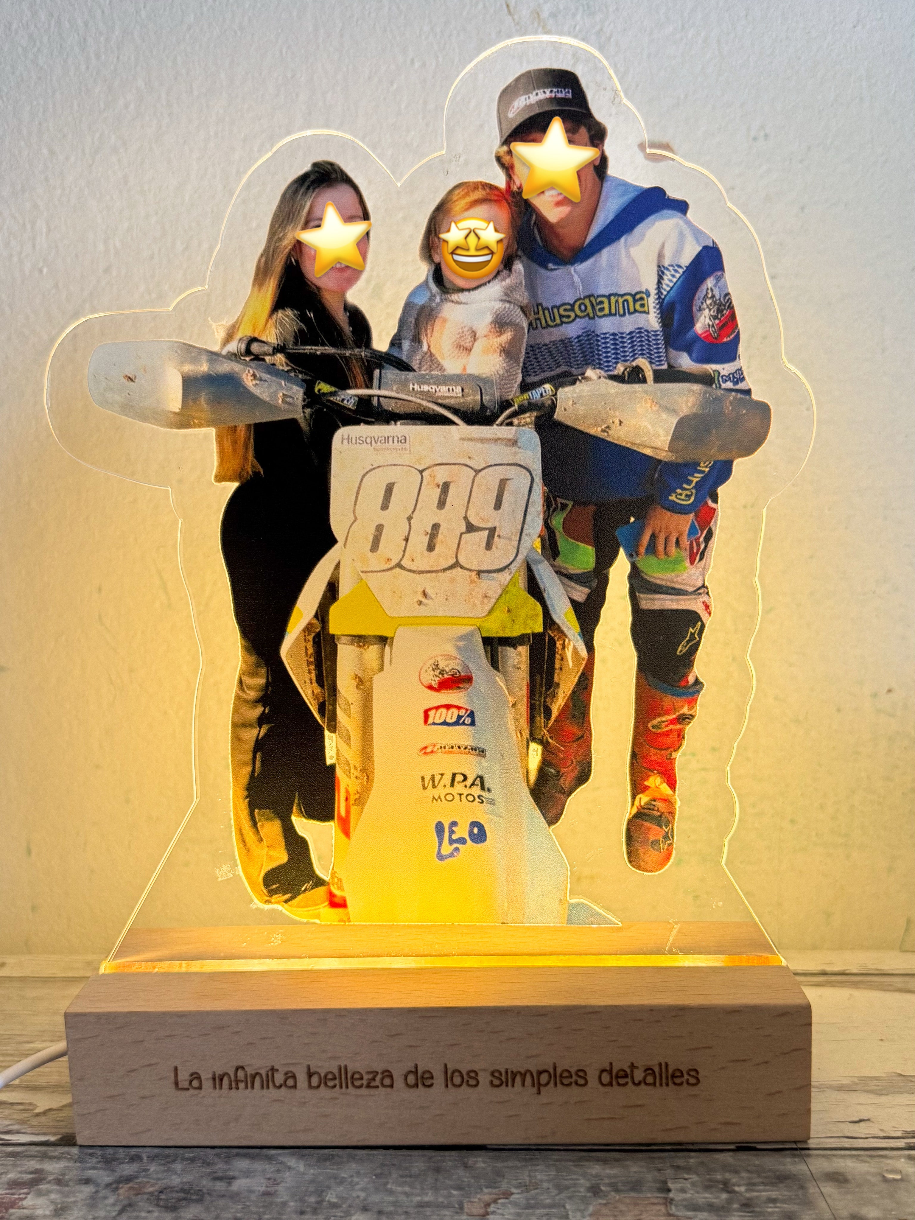 Veladora personalizada con foto