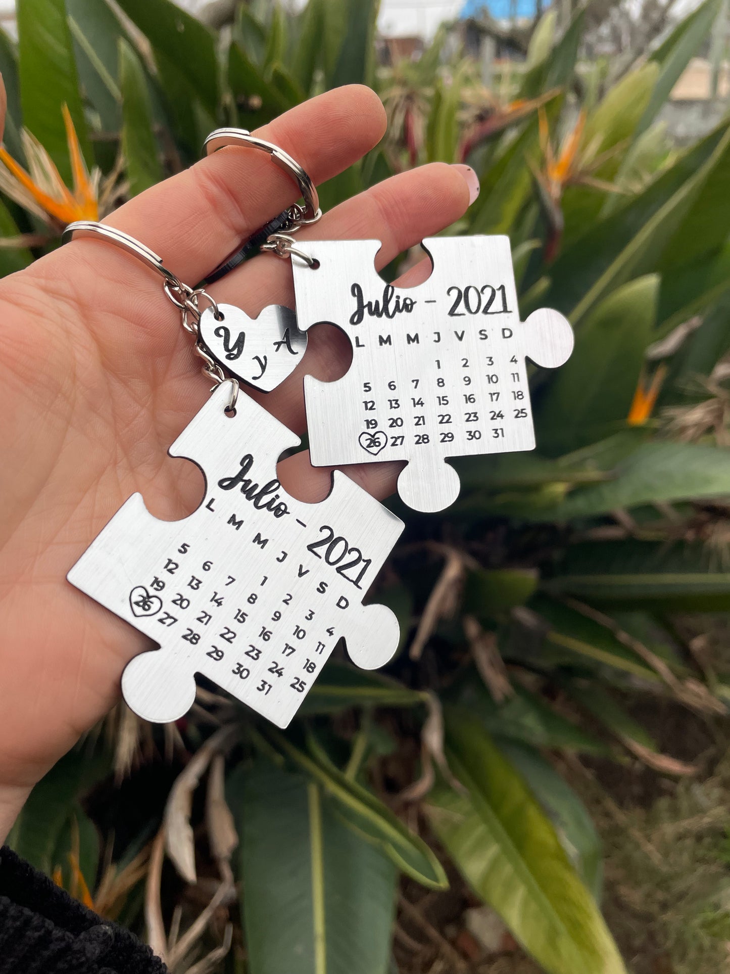Llaveros Love Calendar - metalex