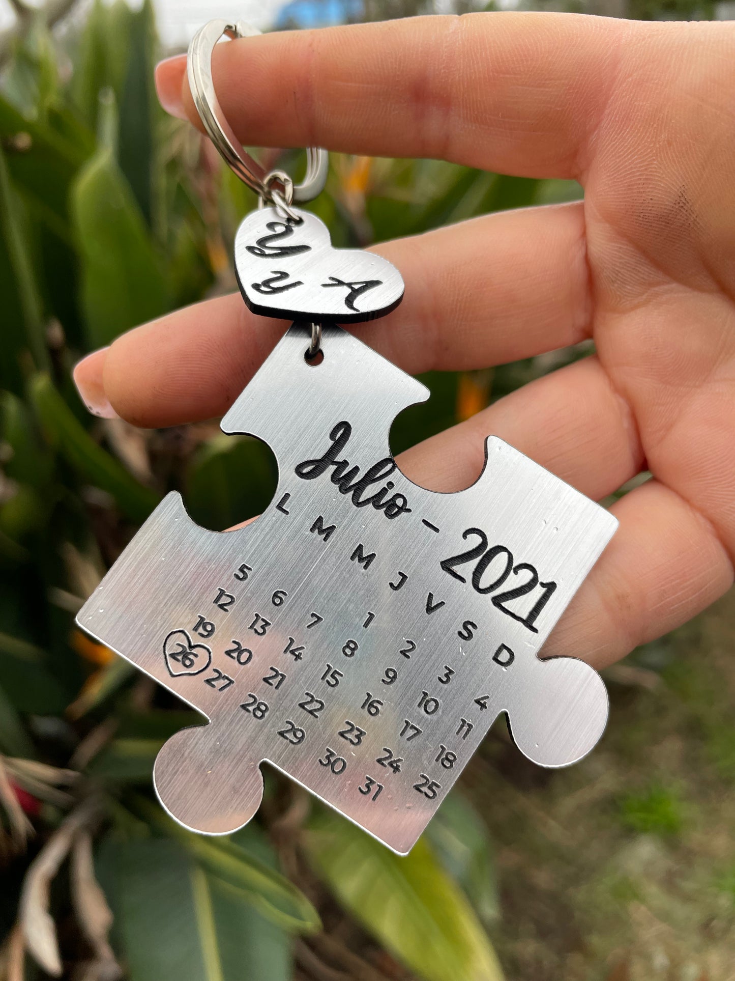 Llaveros Love Calendar - metalex