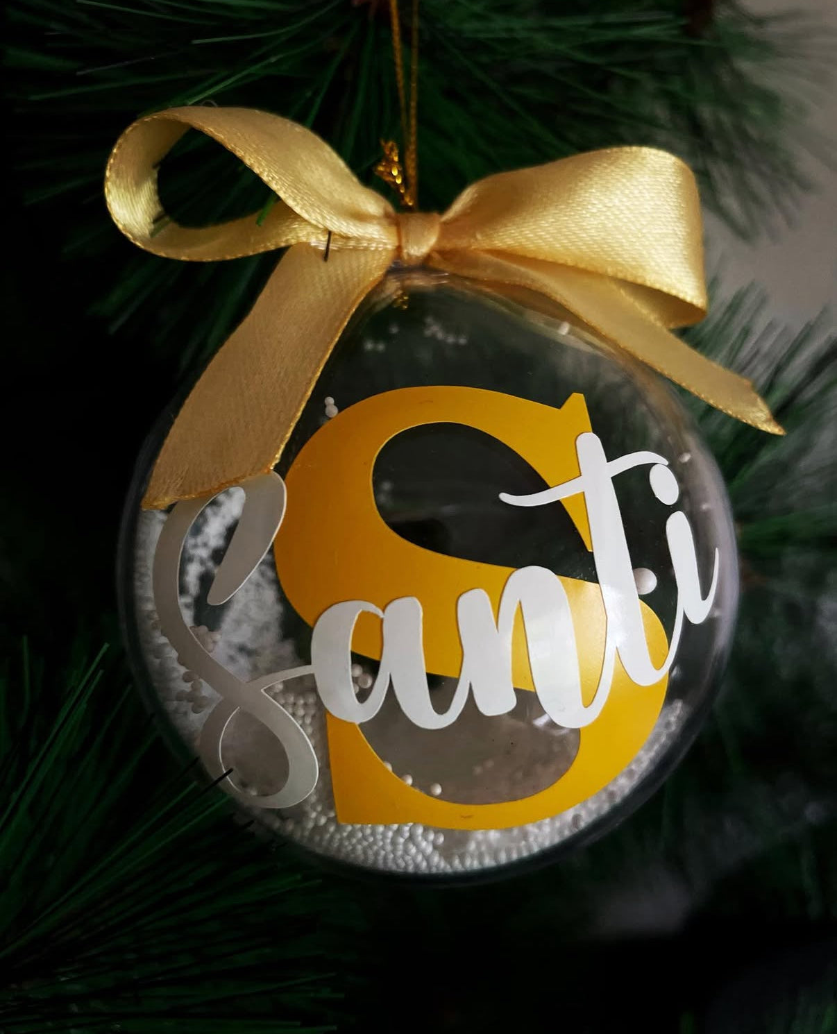 Esferas personalizadas con inicial y nombre