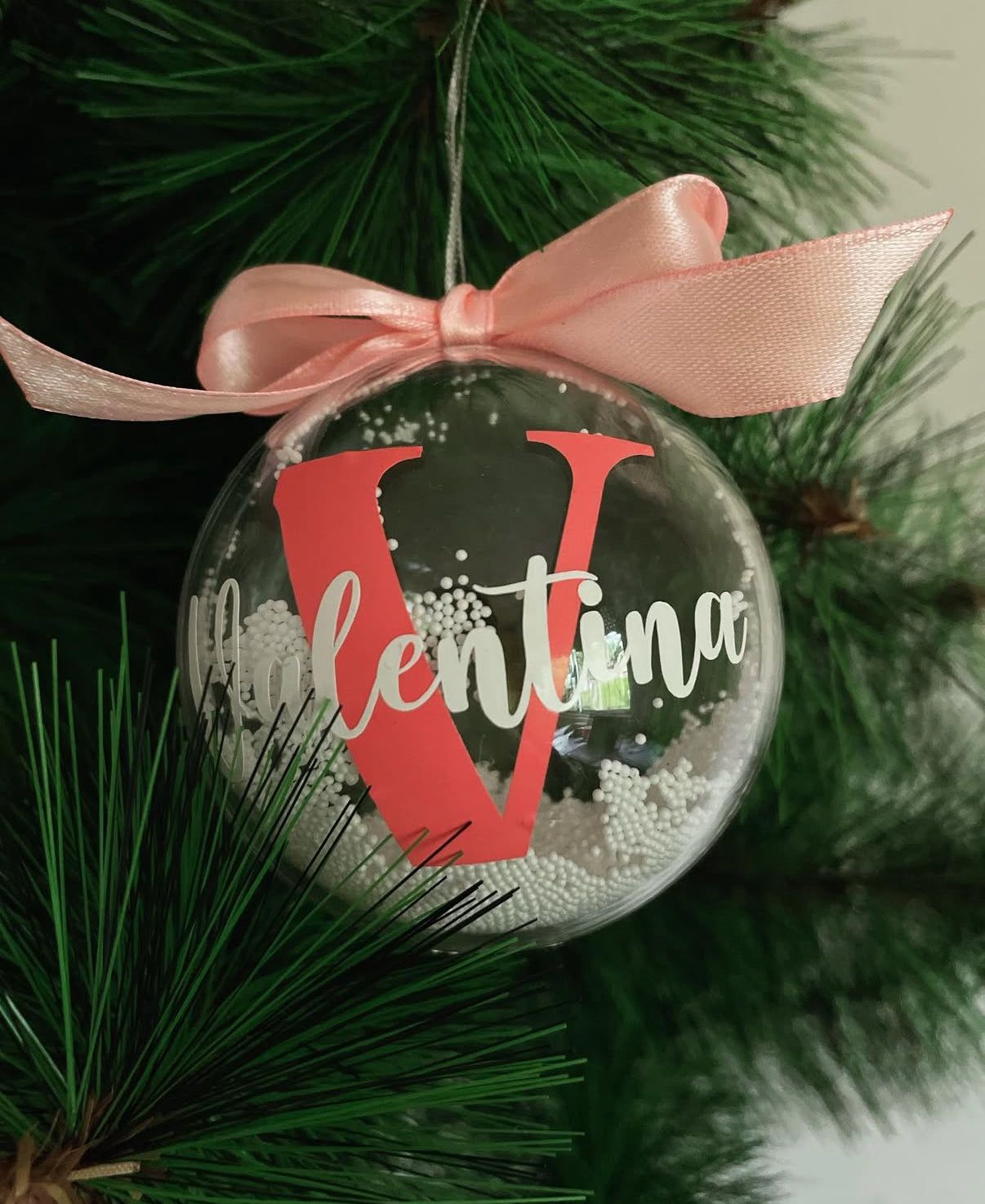 Esferas personalizadas con inicial y nombre