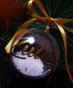 Esfera navideña personalizada en dorado o plateado