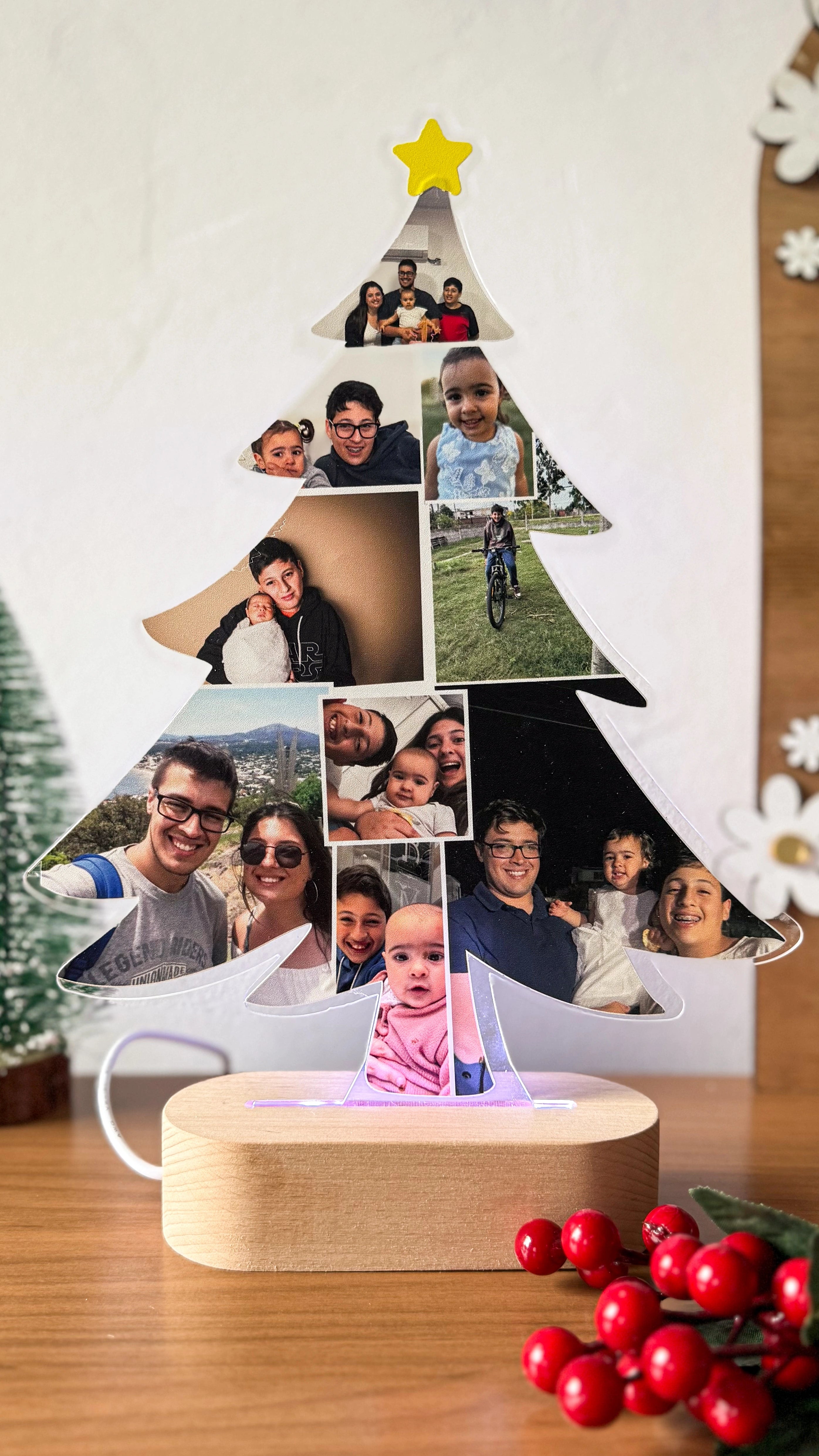 Árbol de Luz Personalizado con Fotos