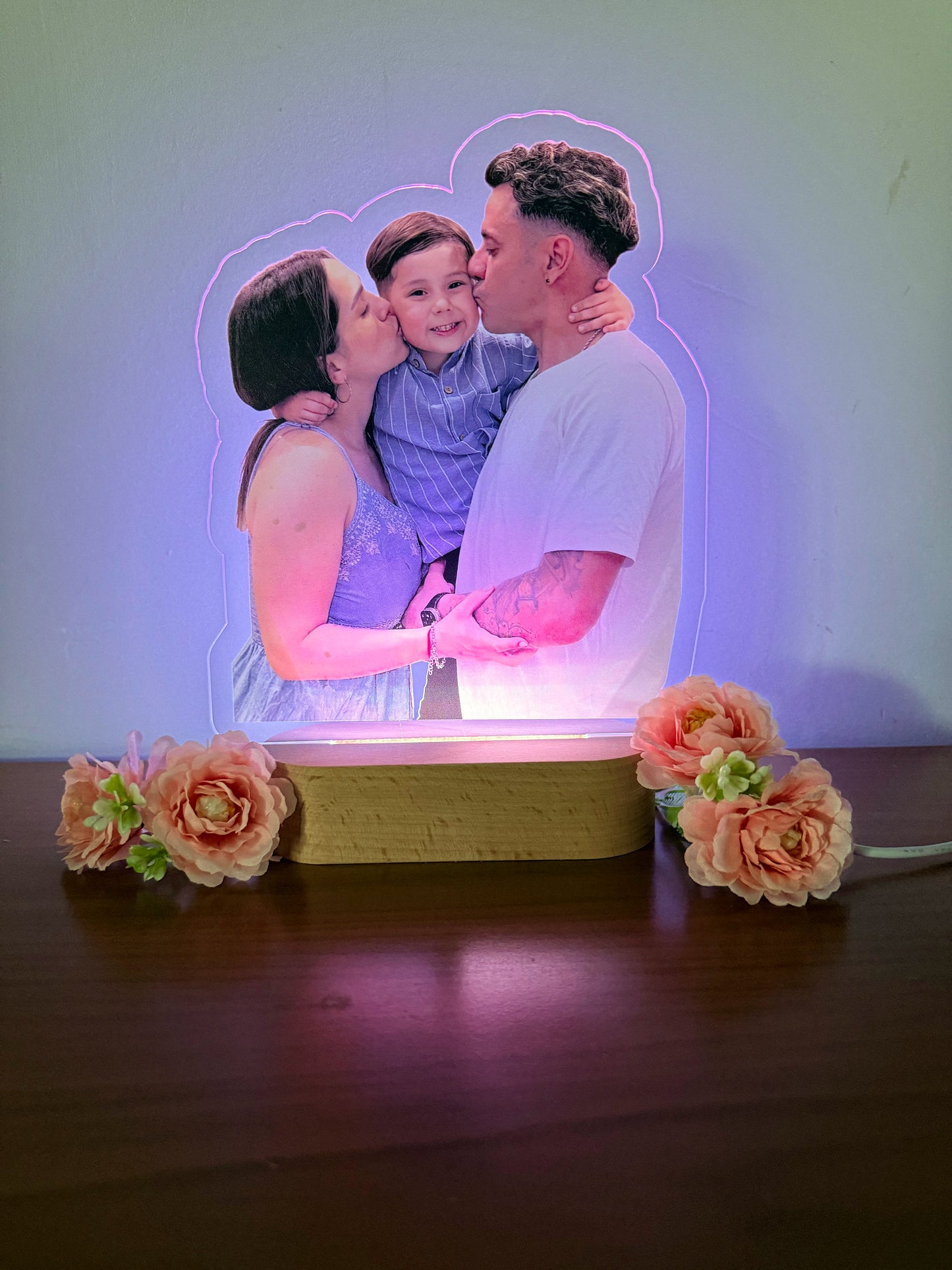 Veladora personalizada con foto